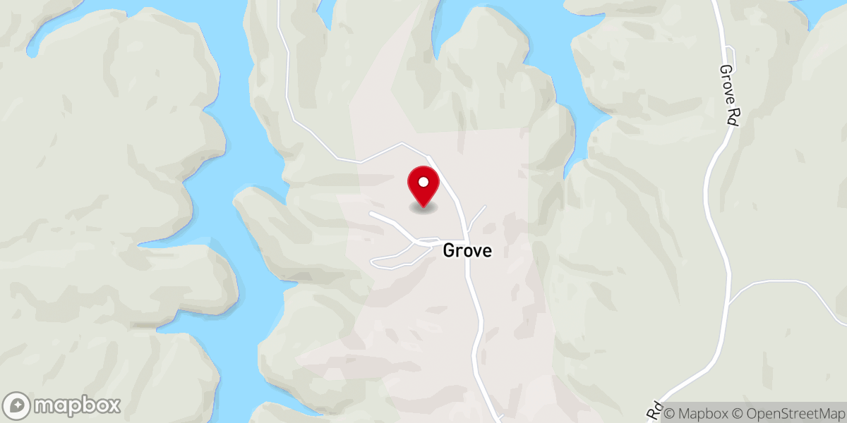 Map showing location of Laurel Lake Baptist Camp