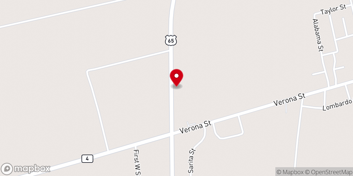 Map showing location of Buck Fever Taxidermy