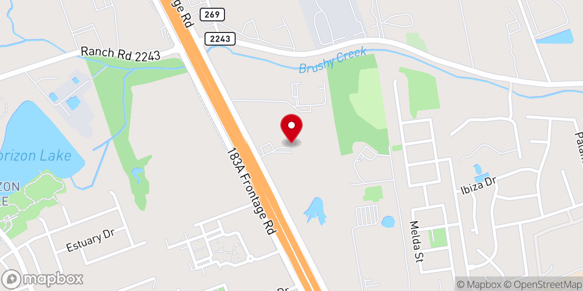Map showing location of Celebration Church - Future Leander Location