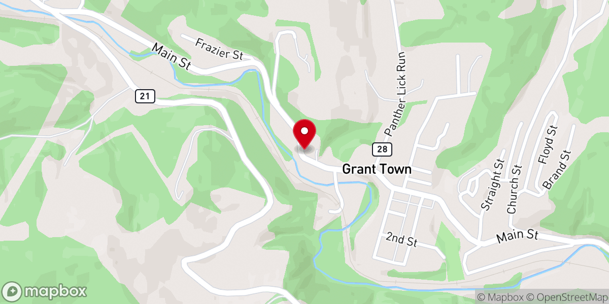 Map showing location of Ballah Chapel Monumental United Methodist Church