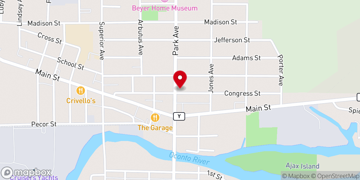 Map showing location of Saint Marks Episcopal Church