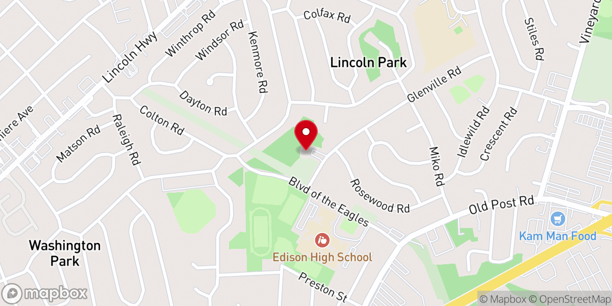 Map showing location of Community Presbyterian Church