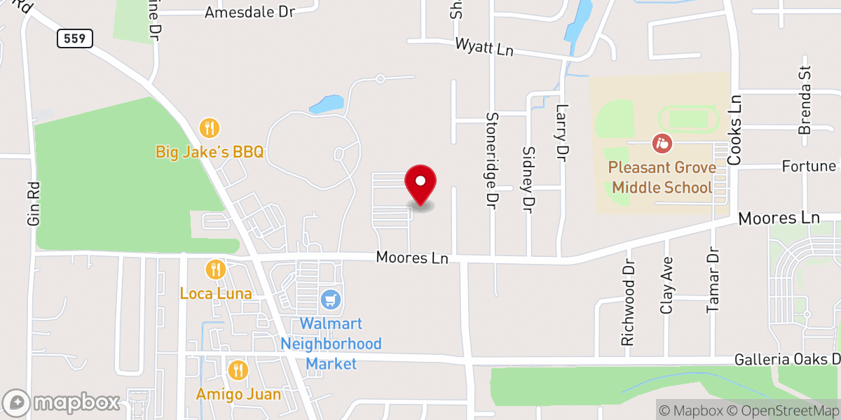 Map showing location of Williams Memorial United Methodist Church