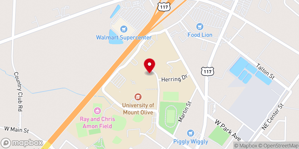 Map showing location of Rodgers Chapel