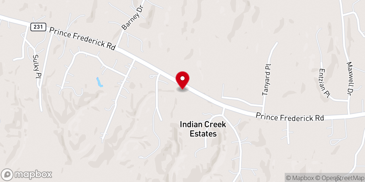 Map showing location of Saint John African Methodist Episcapol Church