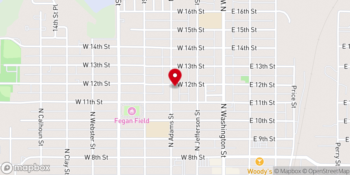 Map showing location of Junction City Church of Christ