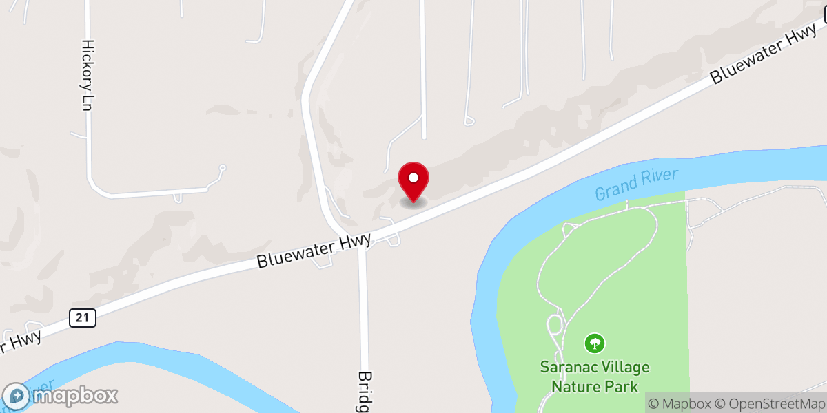 Map showing location of Holy Ground Church of Christ