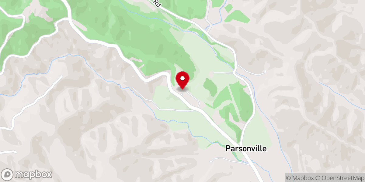 Map showing location of Stony Hill Baptist Church