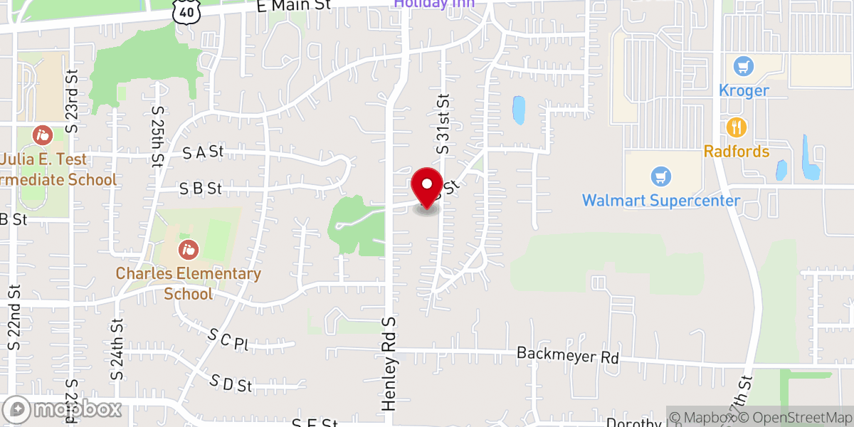 Map showing location of Ravina Park Baptist Church