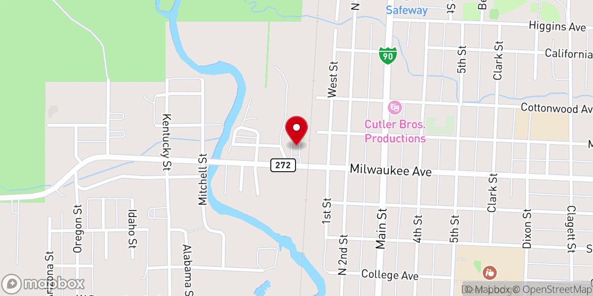 Map showing location of Community Evangelical Free Church