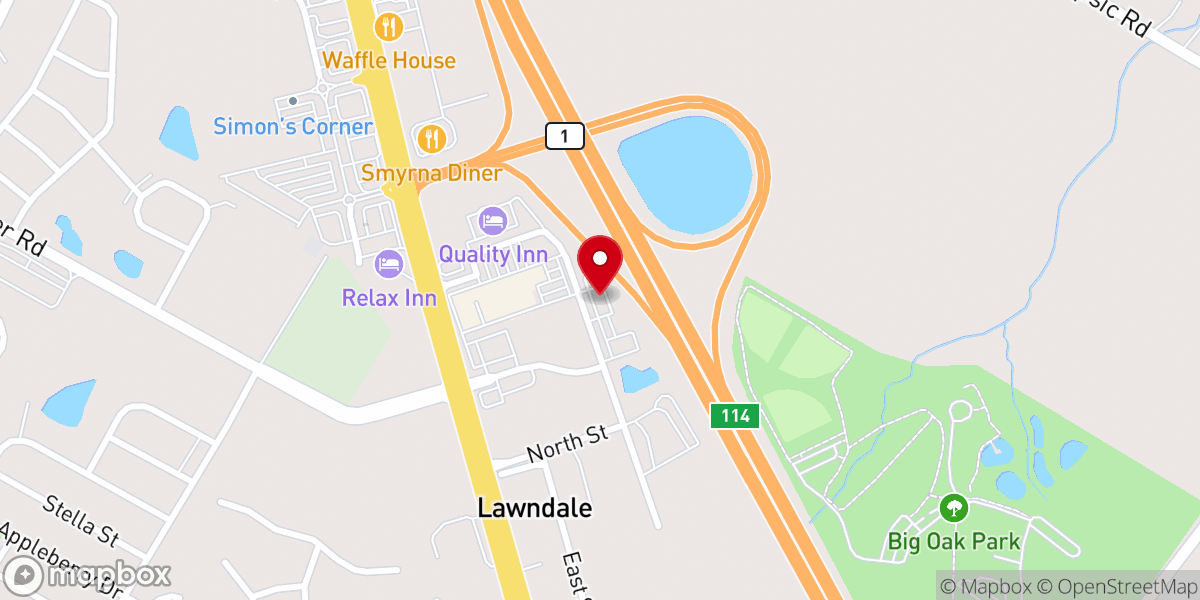 Map showing location of Greater Works Empowerment Ministries
