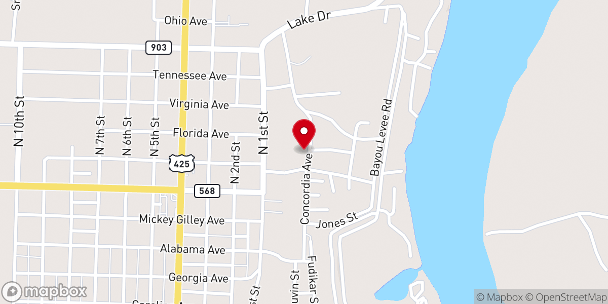 Map showing location of Ferriday Hall