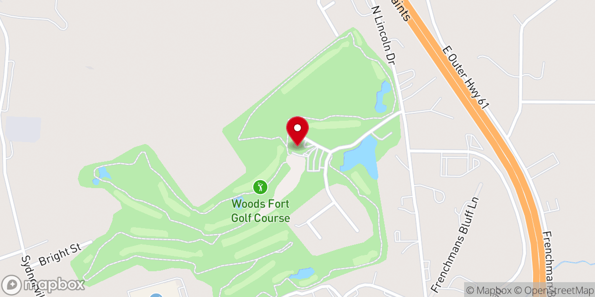 Map showing location of The Barn at Woods Fort