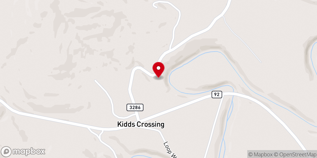 Map showing location of Concord Baptist Church