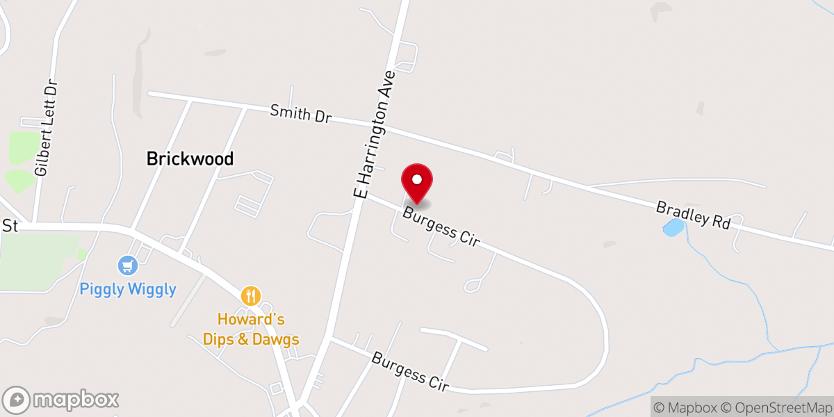 Map showing location of Mt Zion Original Free Will Baptist Church
