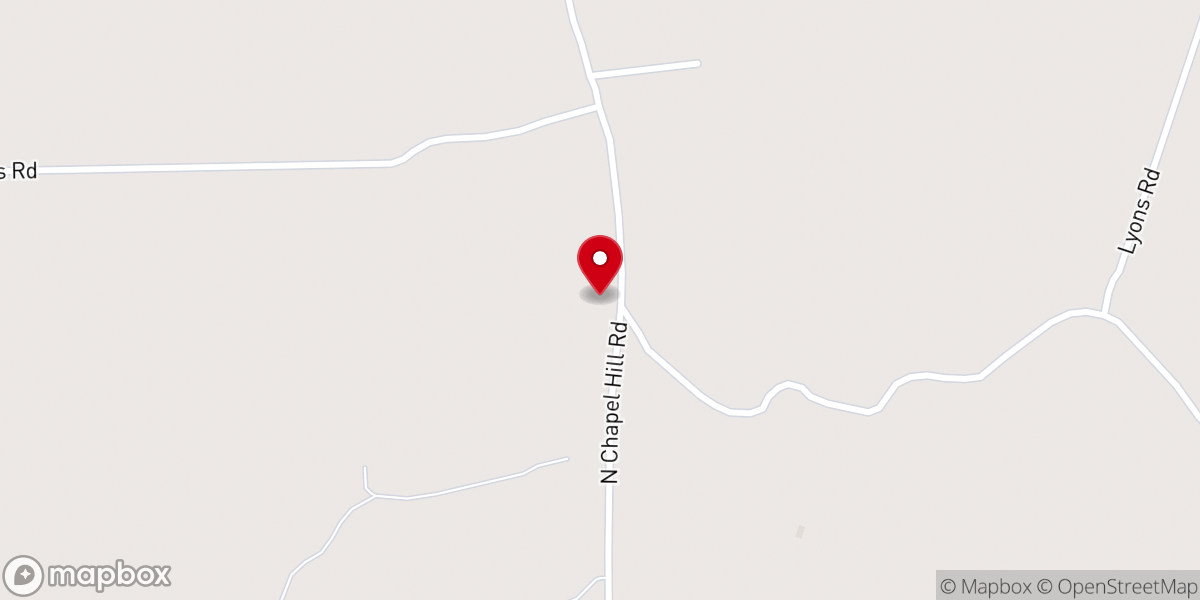 Map showing location of Chapel Hill Missionary Baptist Church