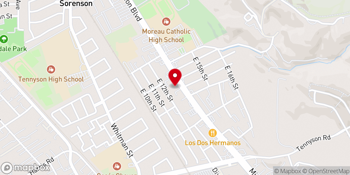 Map showing location of Mission Bible Church