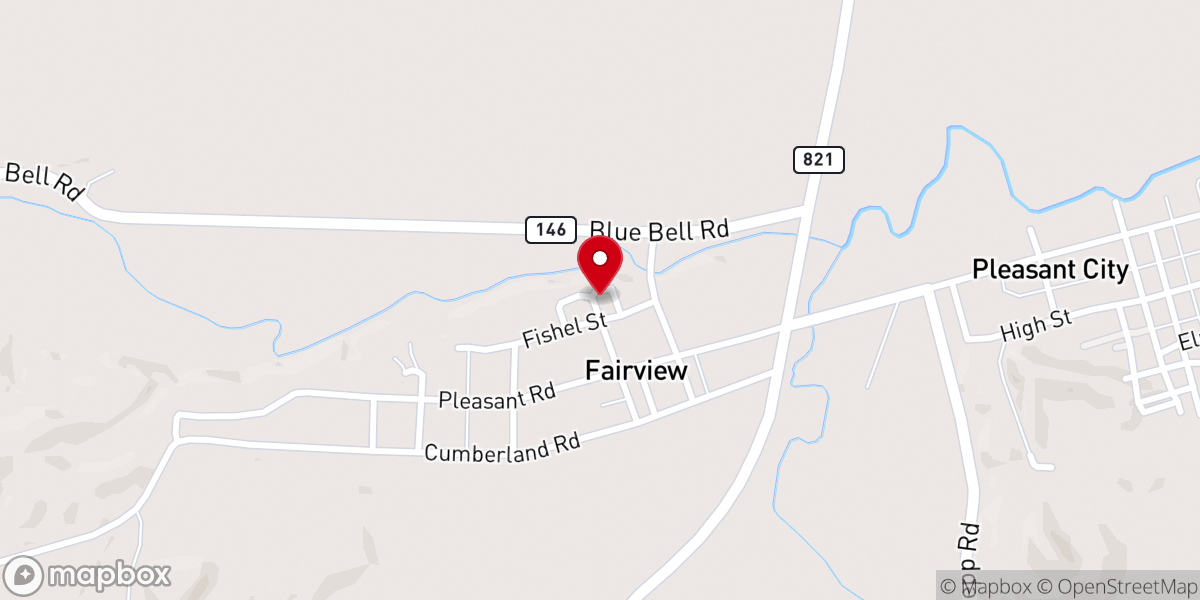 Map showing location of Holy Trinity Lutheran Church