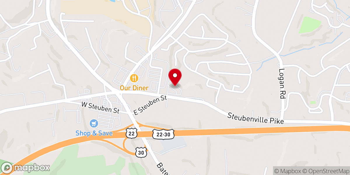 Map showing location of Mosaic Anglican Church