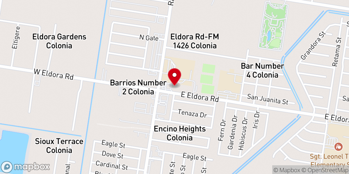 Map showing location of Iglesia Buenas Nuevas