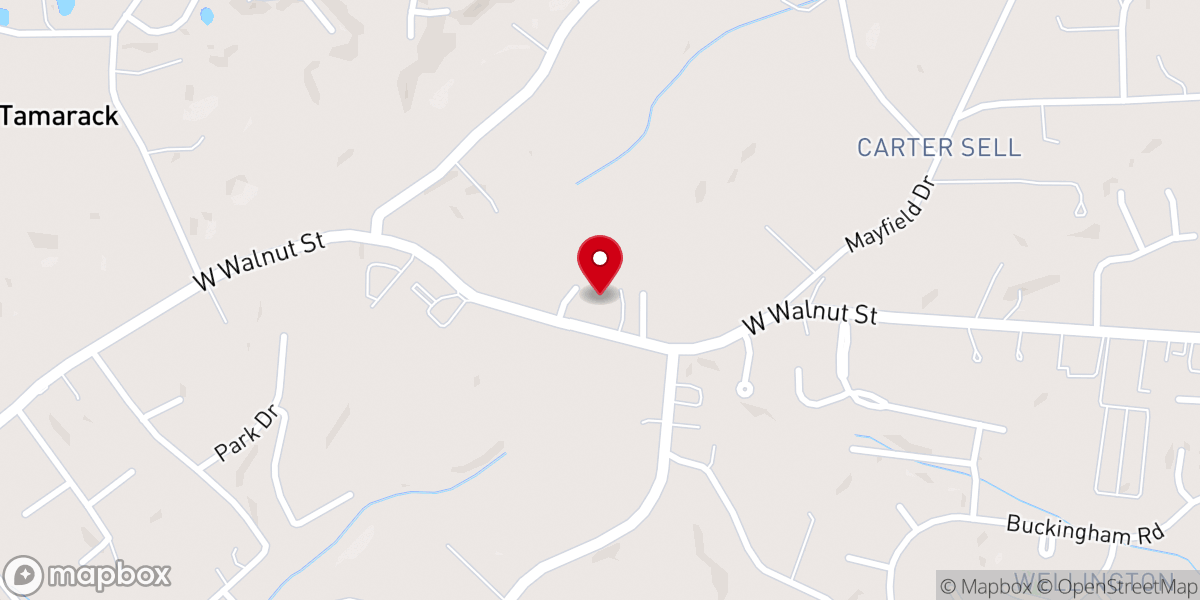 Map showing location of Midway Baptist Church