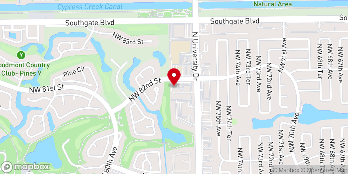 Map showing location of Trinity Church