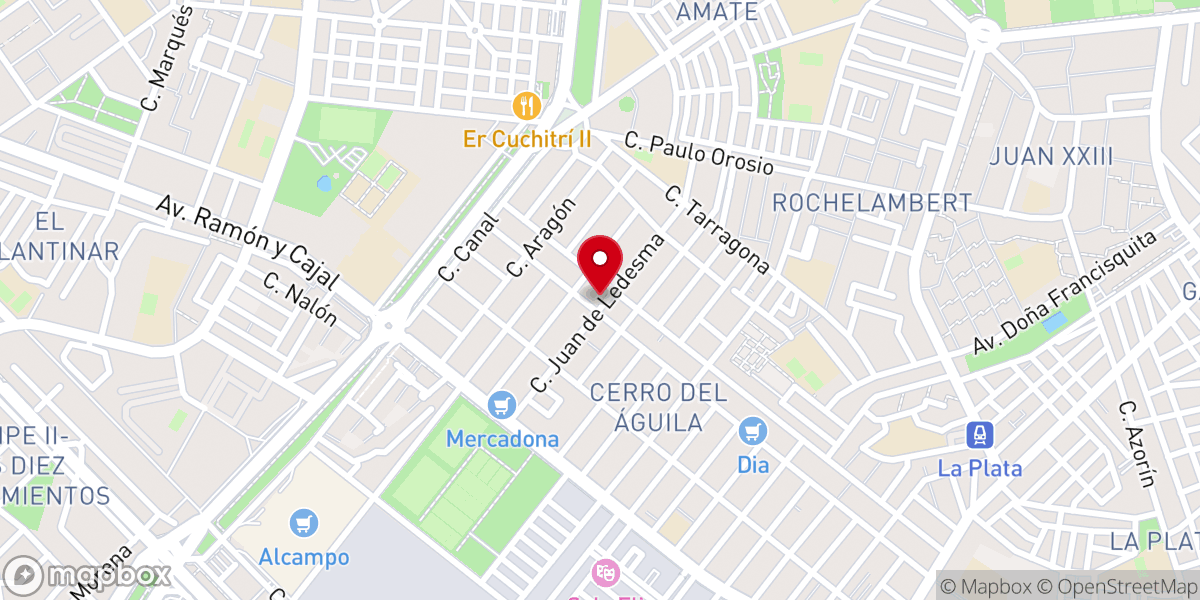 Map showing location of Sede Social Hdad del Rocío del Cerro