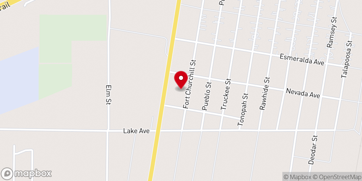 Map showing location of Calvary Chapel Silver Springs