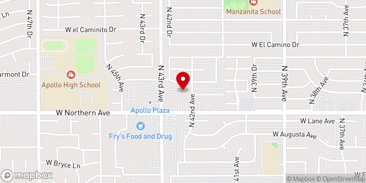 Map showing location of Comfort Mission International Ministry