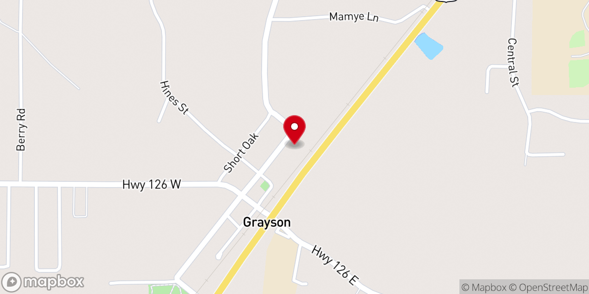 Map showing location of St Peter Baptist Church