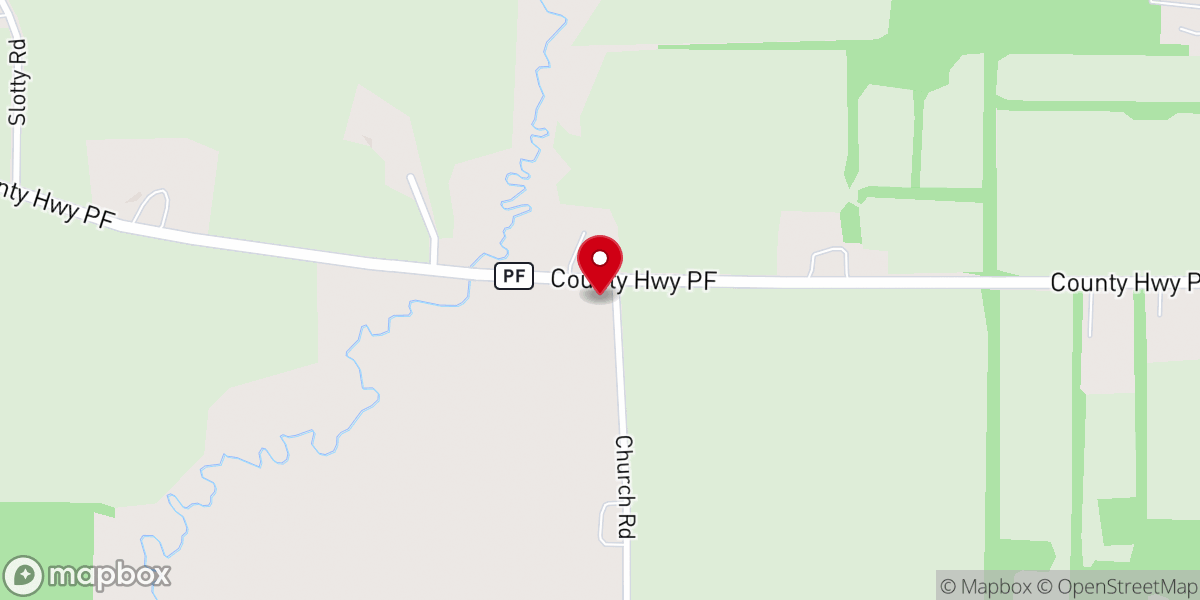 Map showing location of Salem-Ragatz Historic Church