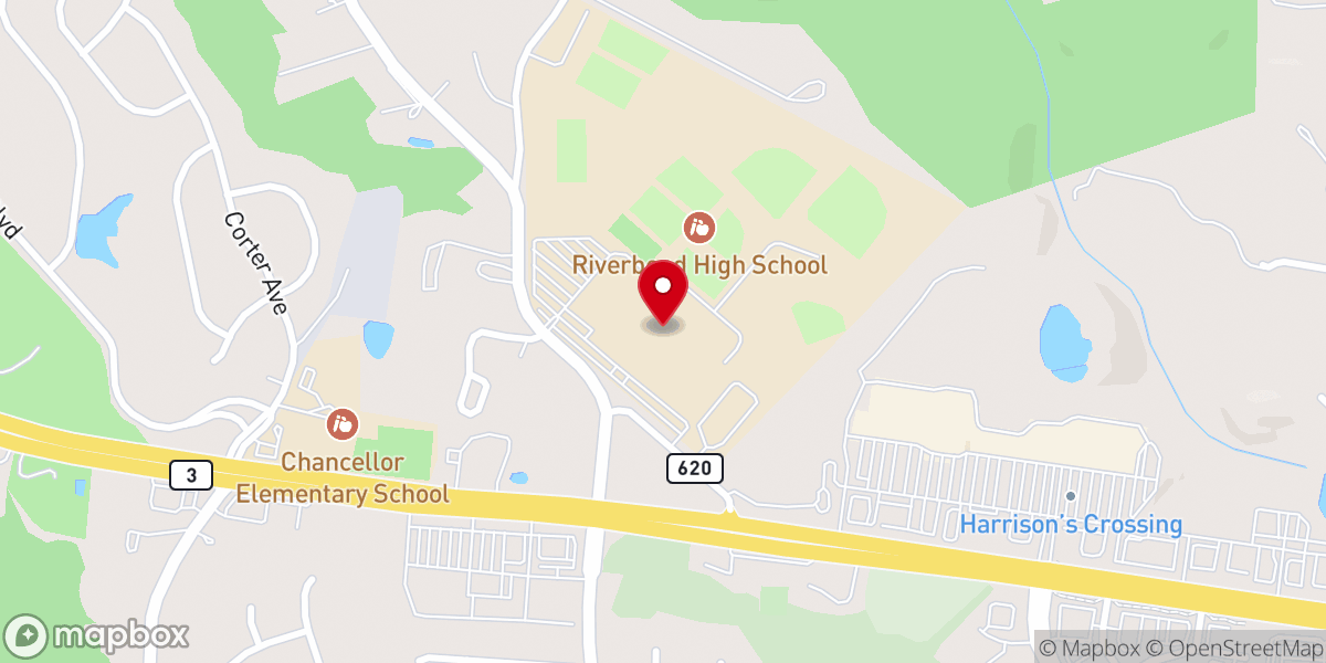 Map showing location of Revive Church