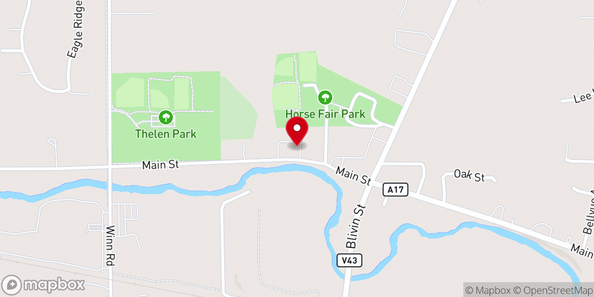 Map showing location of St Peter's Hall