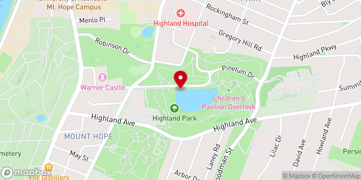 Map showing location of Congregation Beth Sholom