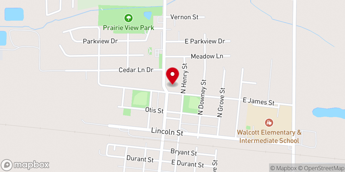 Map showing location of Calvary Church of Walcott (GMC)