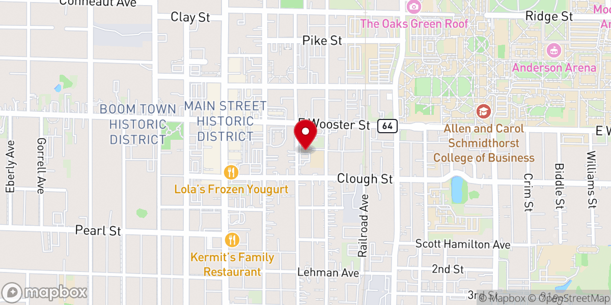 Map showing location of St Aloysius Catholic Church