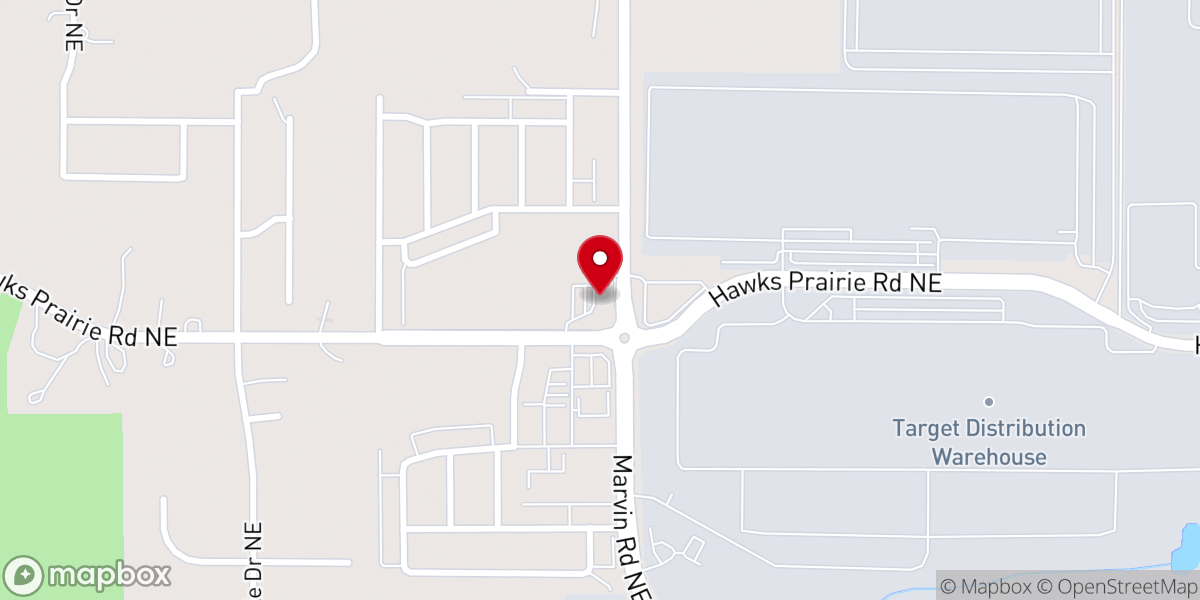 Map showing location of Turning Point Church