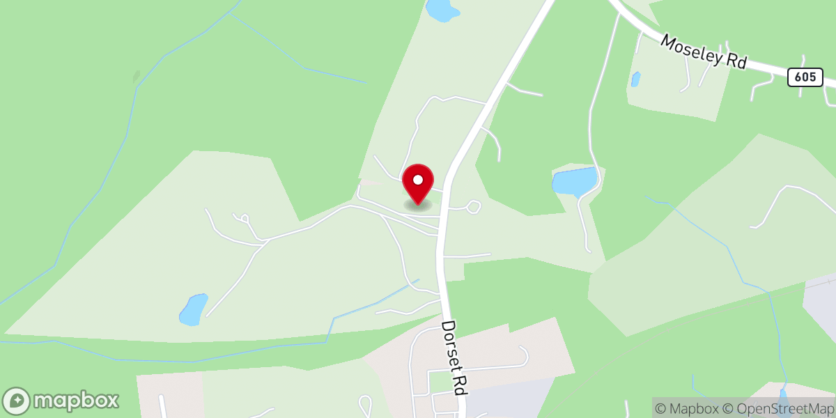 Map showing location of Second Antioch Baptist Church