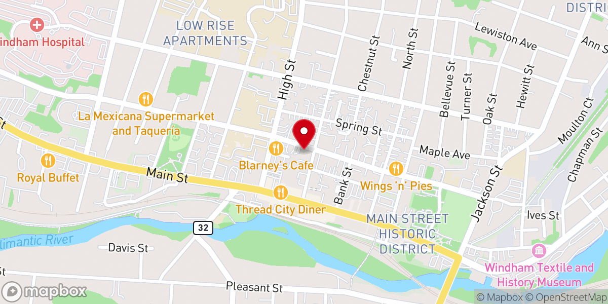 Map showing location of Covenant Soup Kitchen