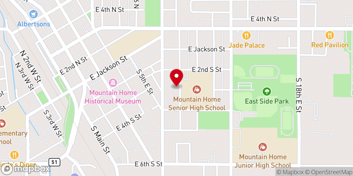 Map showing location of St. John Paul II Catholic Student Center