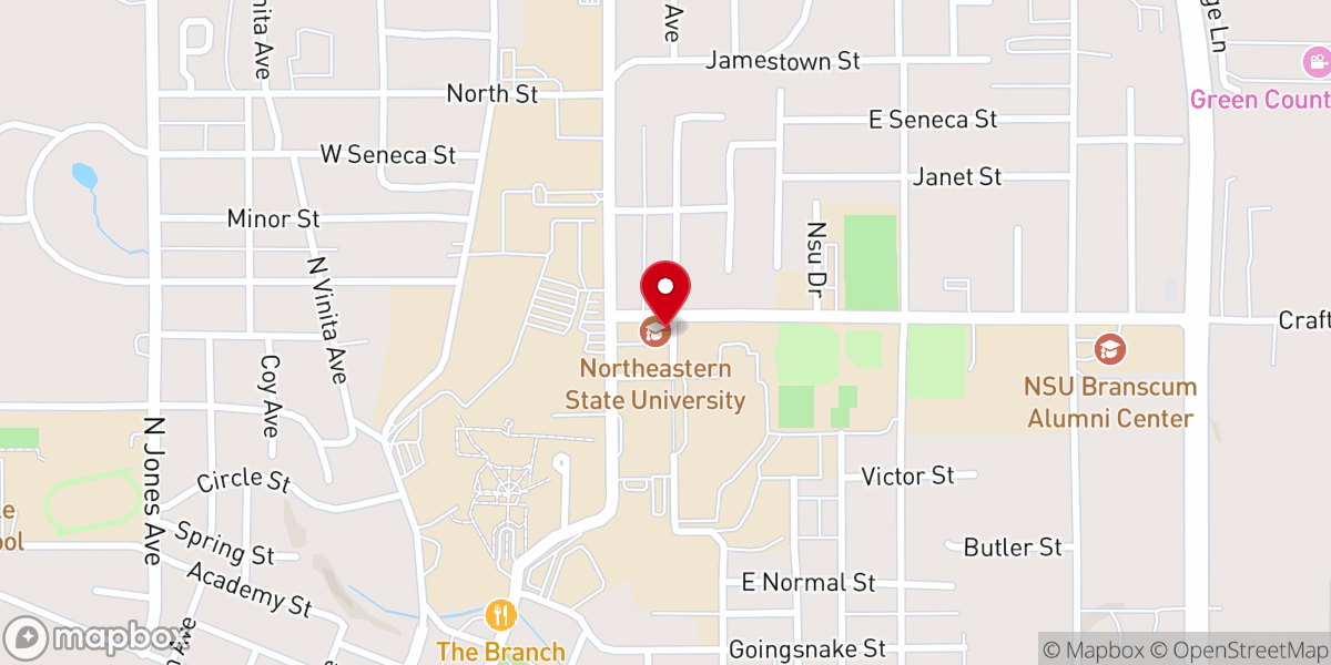 Map showing location of Campus Christian Fellowship