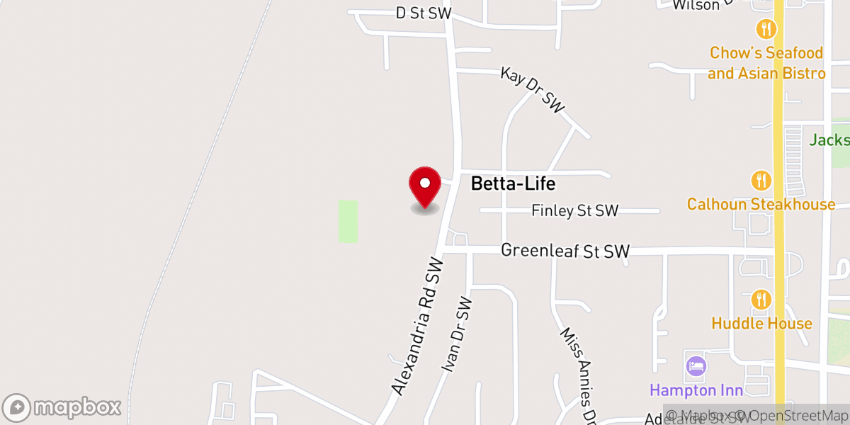 Map showing location of Faith Temple Christian Center