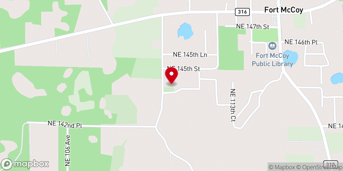 Map showing location of Pleasant View Baptist Church