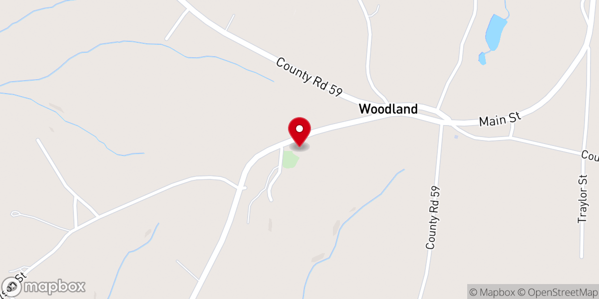 Map showing location of Bear Creek United Methodist Church