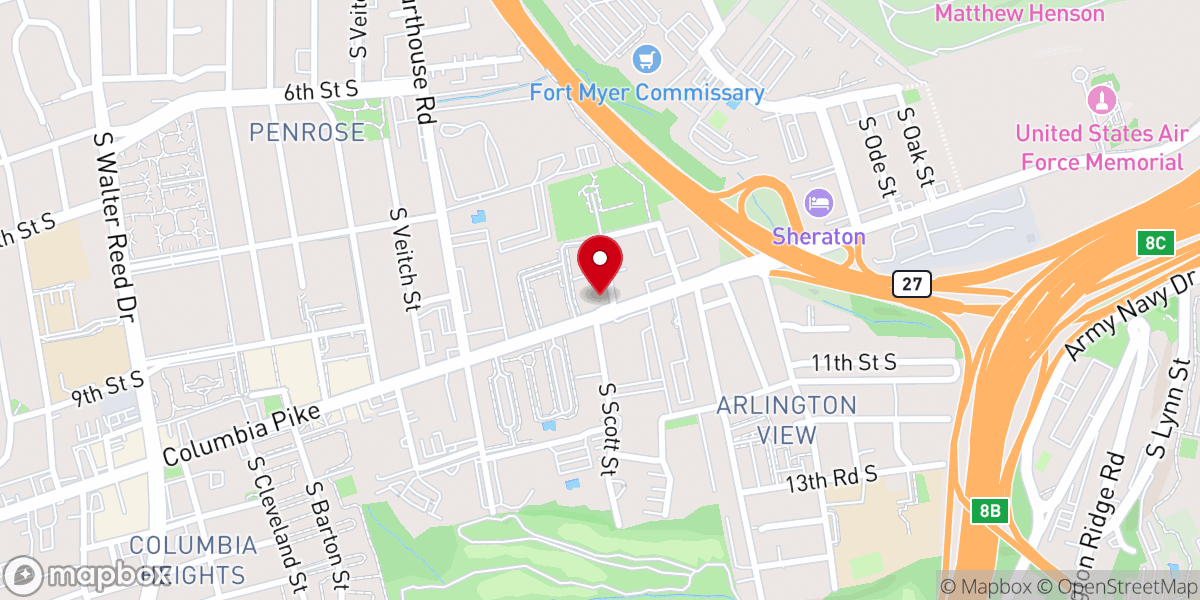 Map showing location of Saint John's Baptist Church