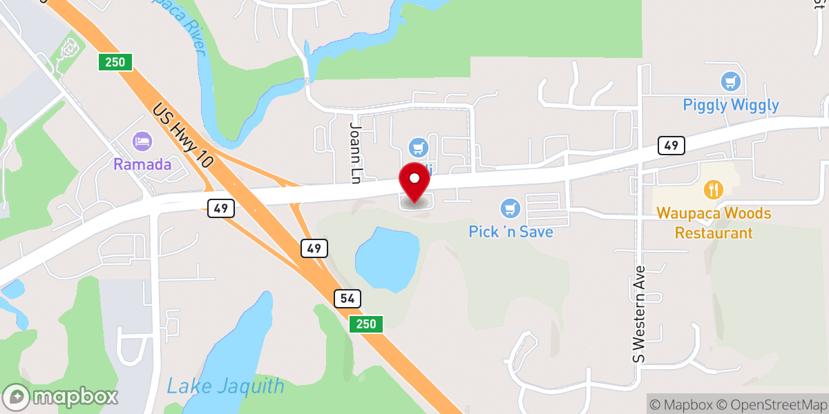 Map showing location of Filling Station Pizza & Beer