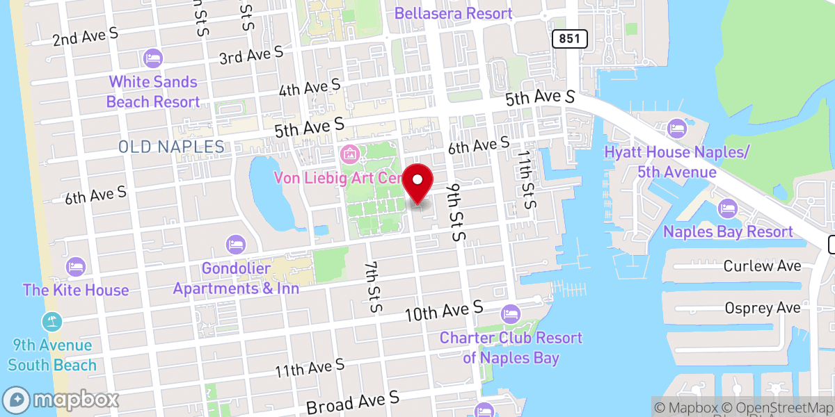 Map showing location of Ministerio Kairos of Naples Inc
