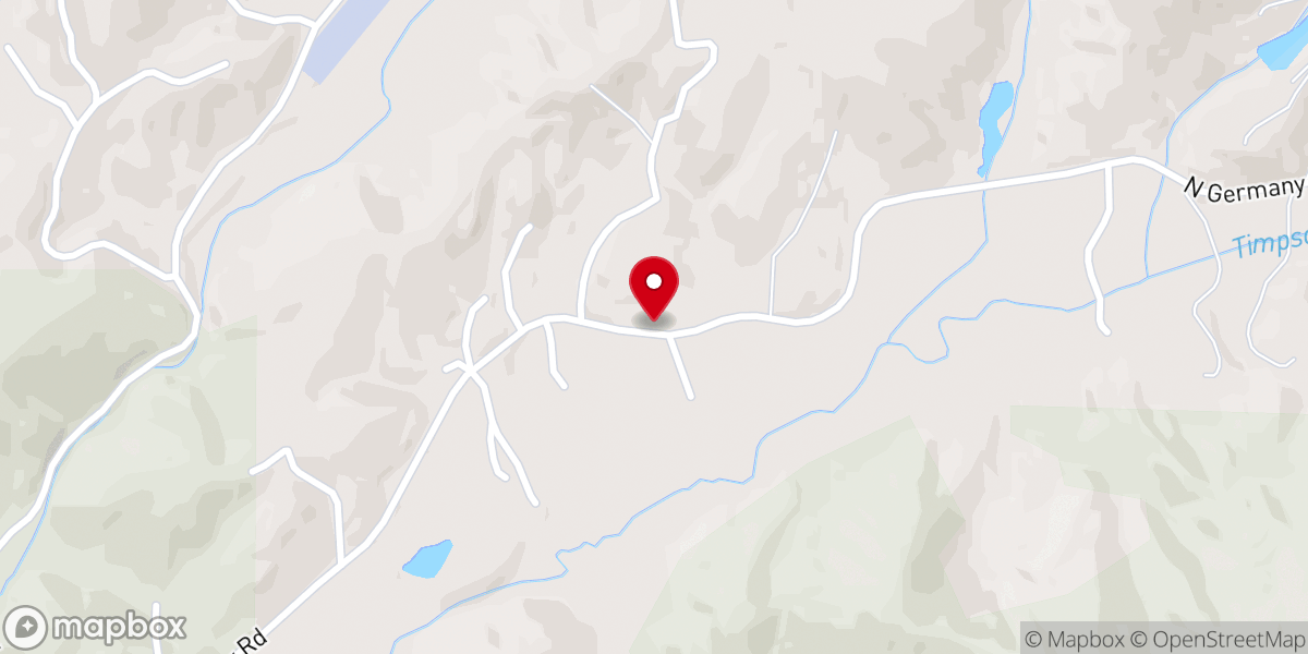 Map showing location of Mountain Grove Church