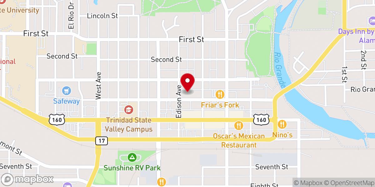Map showing location of Saint Anthony Catholic Mission