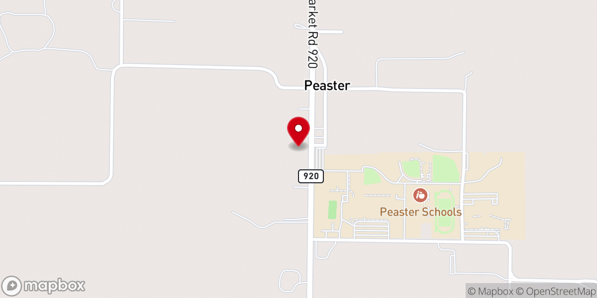 Map showing location of The Church In Peaster
